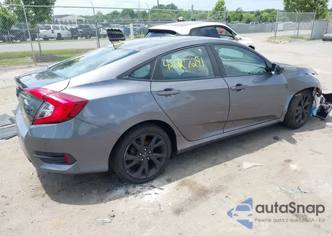 2020 Honda Civic Sport из США, поврежденный, VIN 2HGFC2F82LH513620